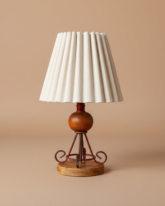 Small Table Lamp in Red