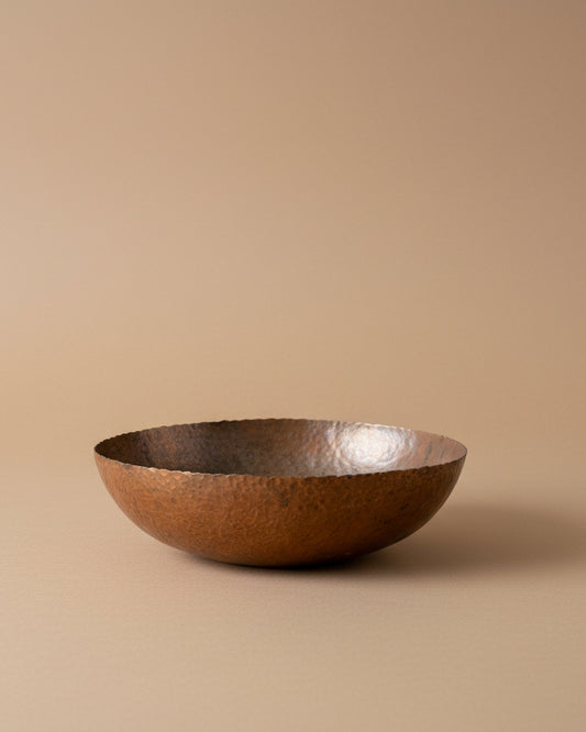 Large Hammered Copper Bowl
