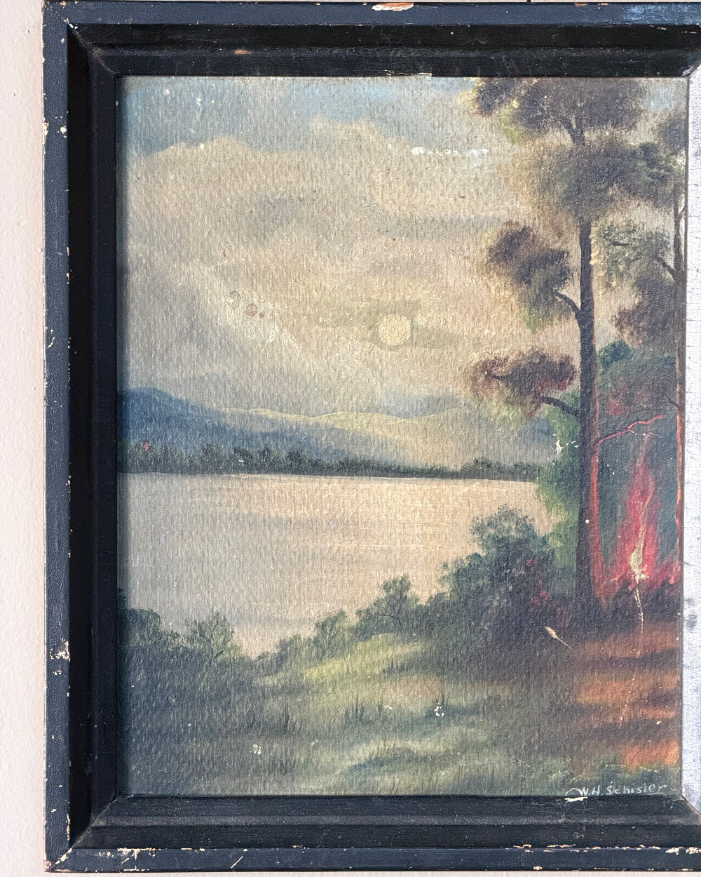 Fire by Moonlight Painting