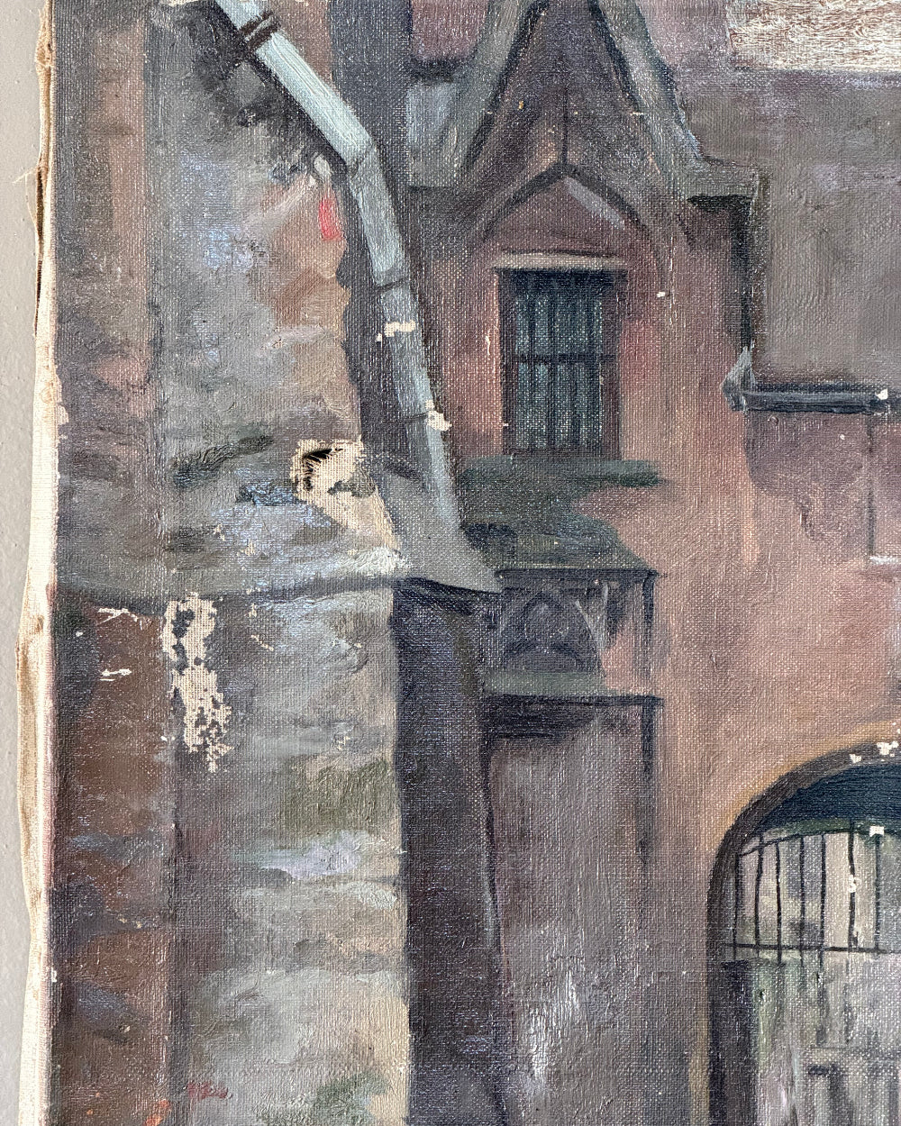 Architectural Scene On Canvas