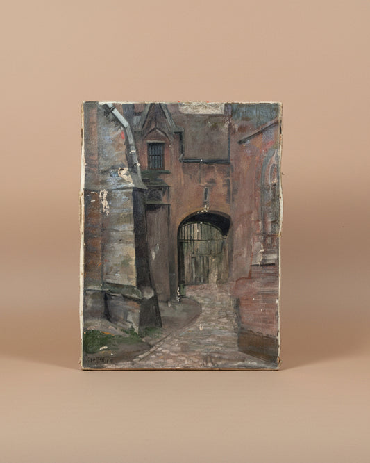 Architectural Scene On Canvas