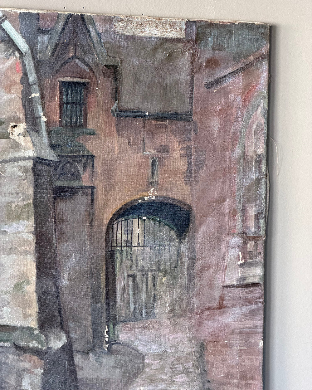 Architectural Scene On Canvas
