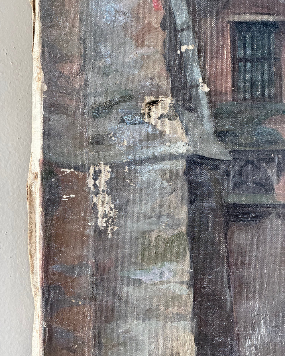 Architectural Scene On Canvas