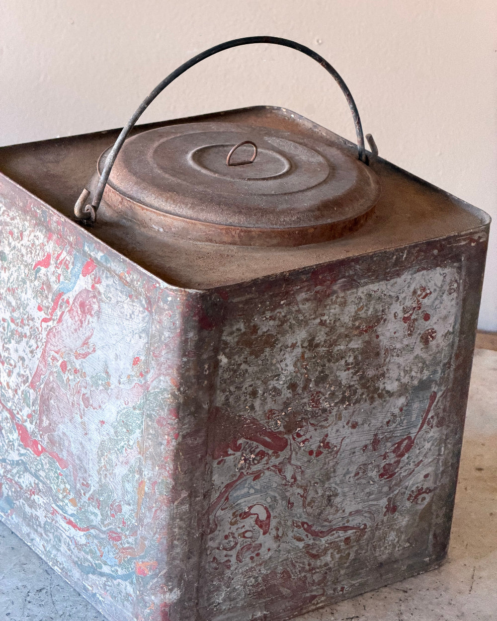 Marbled Metal Canister