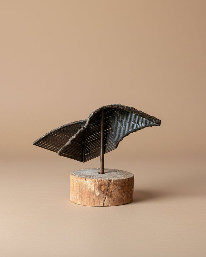 Welded Iron Abstract Sculpture