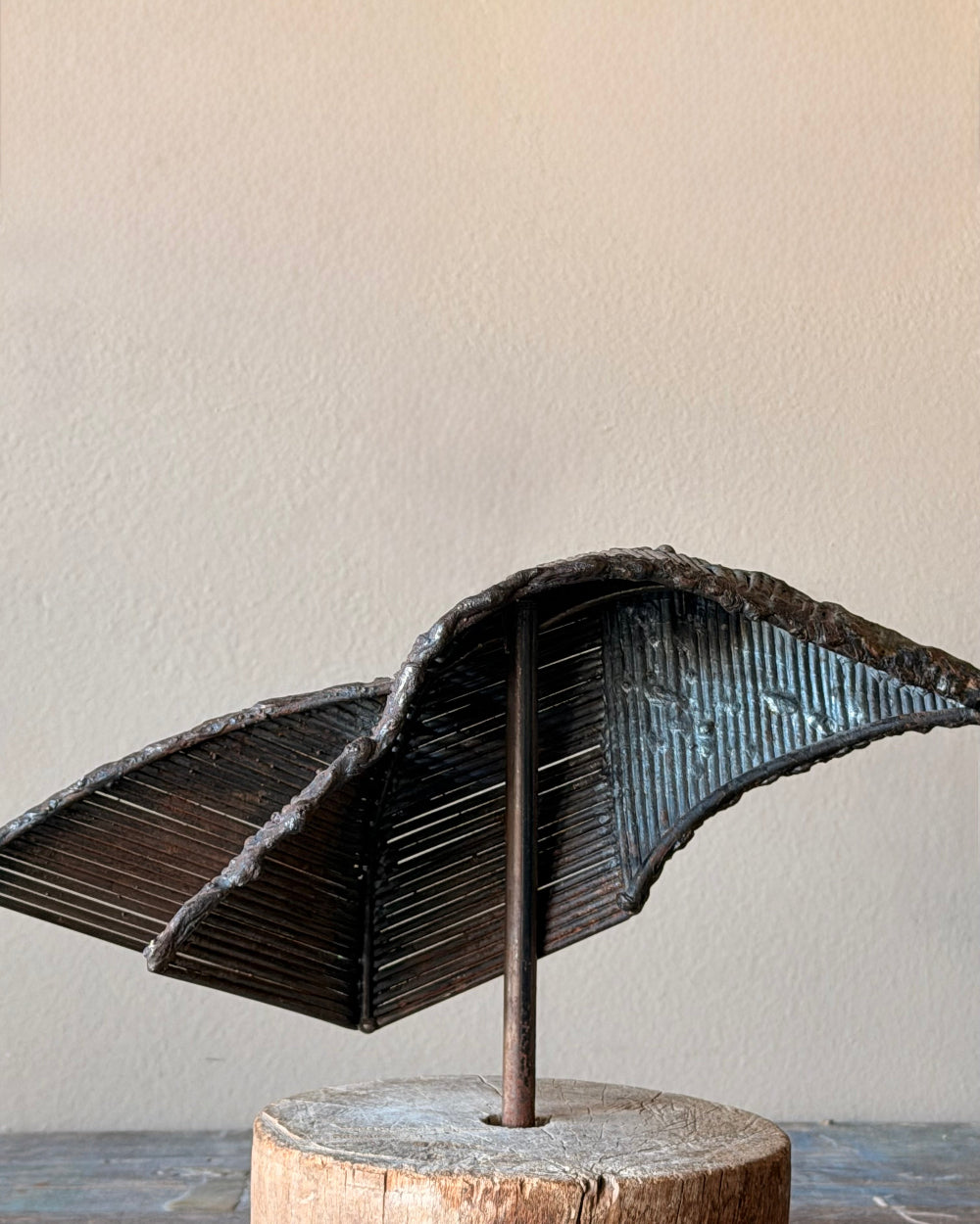 Welded Iron Abstract Sculpture