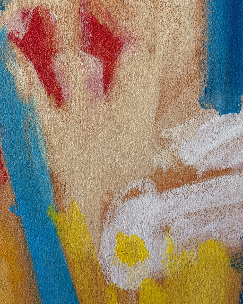 Large Abstract in Yellow & Blue