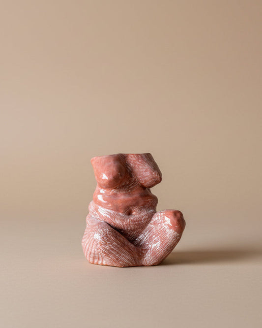 Sitting Nude Ceramic Vessel