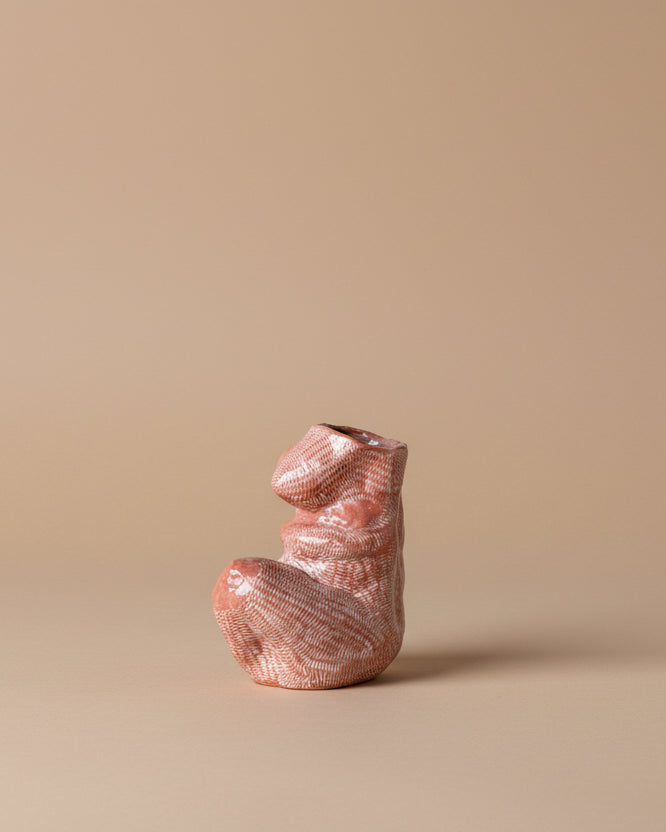 Sitting Nude Ceramic Vessel