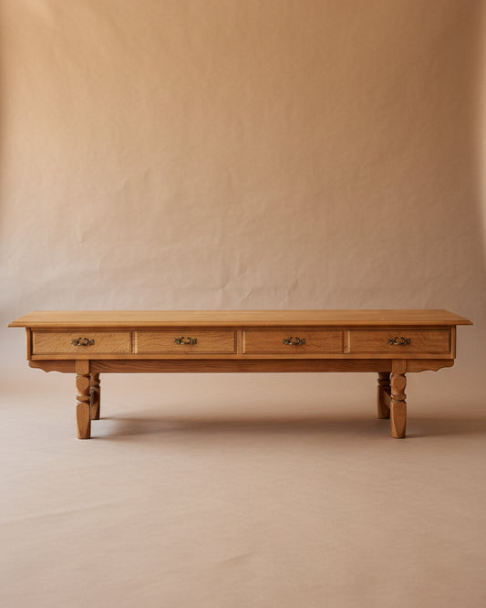 Danish Oak Bench / Coffee Table