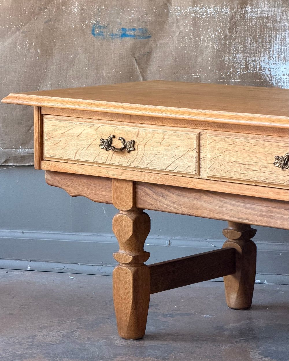 Danish Oak Bench / Coffee Table