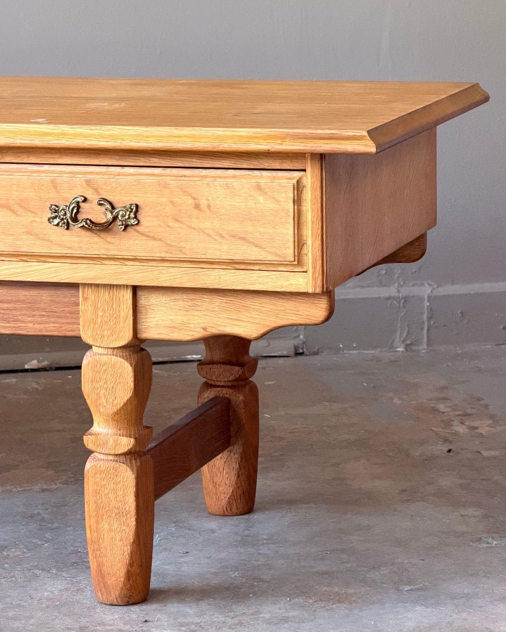 Danish Oak Bench / Coffee Table