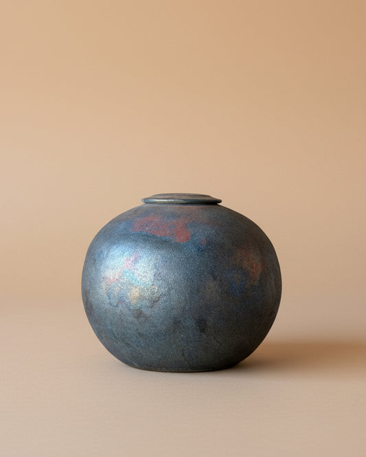 Bulbous Lidded Vessel