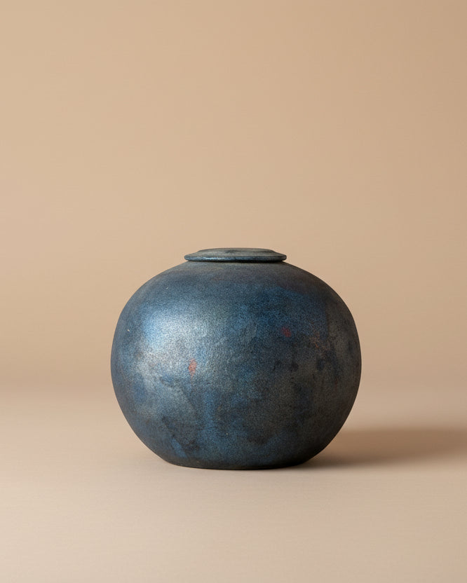 Bulbous Lidded Vessel