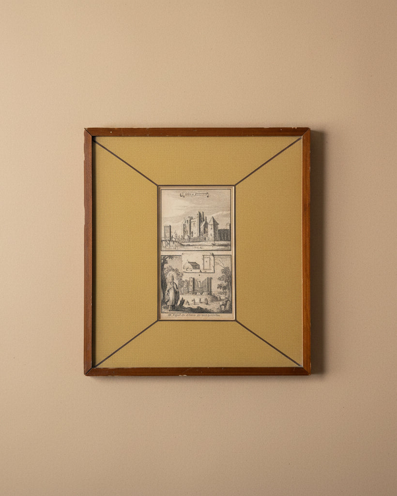 Framed 18th Century Dutch Etching