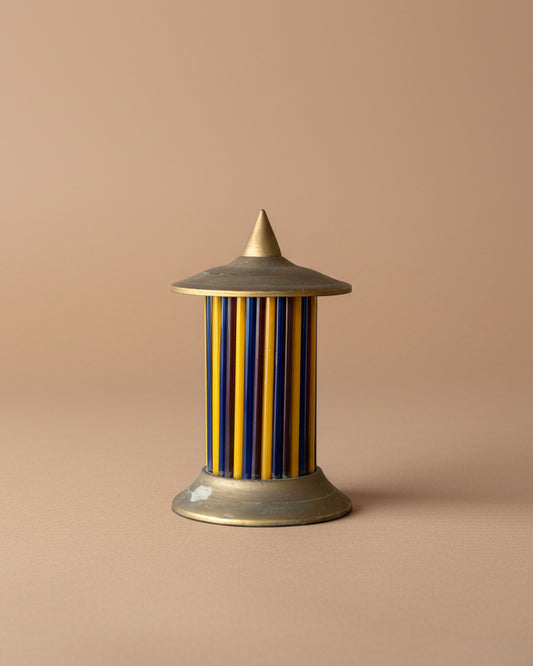 Folk Art Glass Rod Lamp