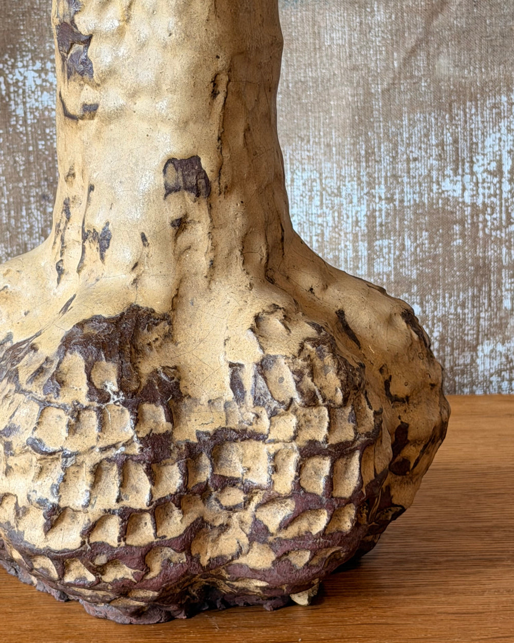 Bulbous Clay Vessel