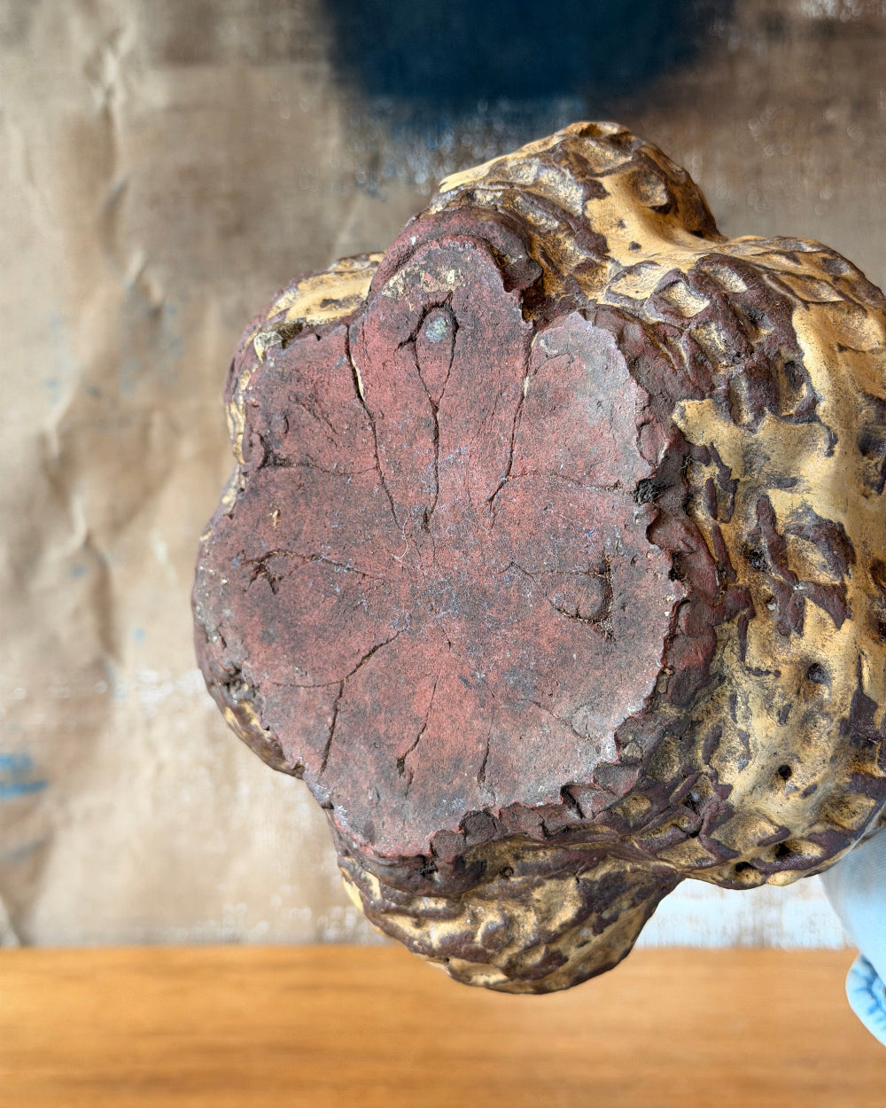 Bulbous Clay Vessel
