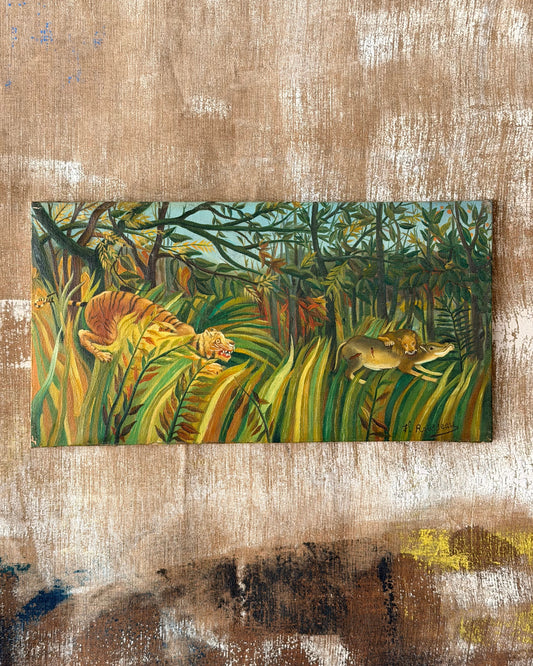 Study of Rousseau’s Tiger in a Tropical Storm