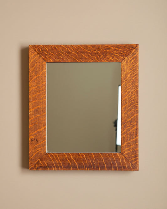 Antique Tiger Oak Mirror