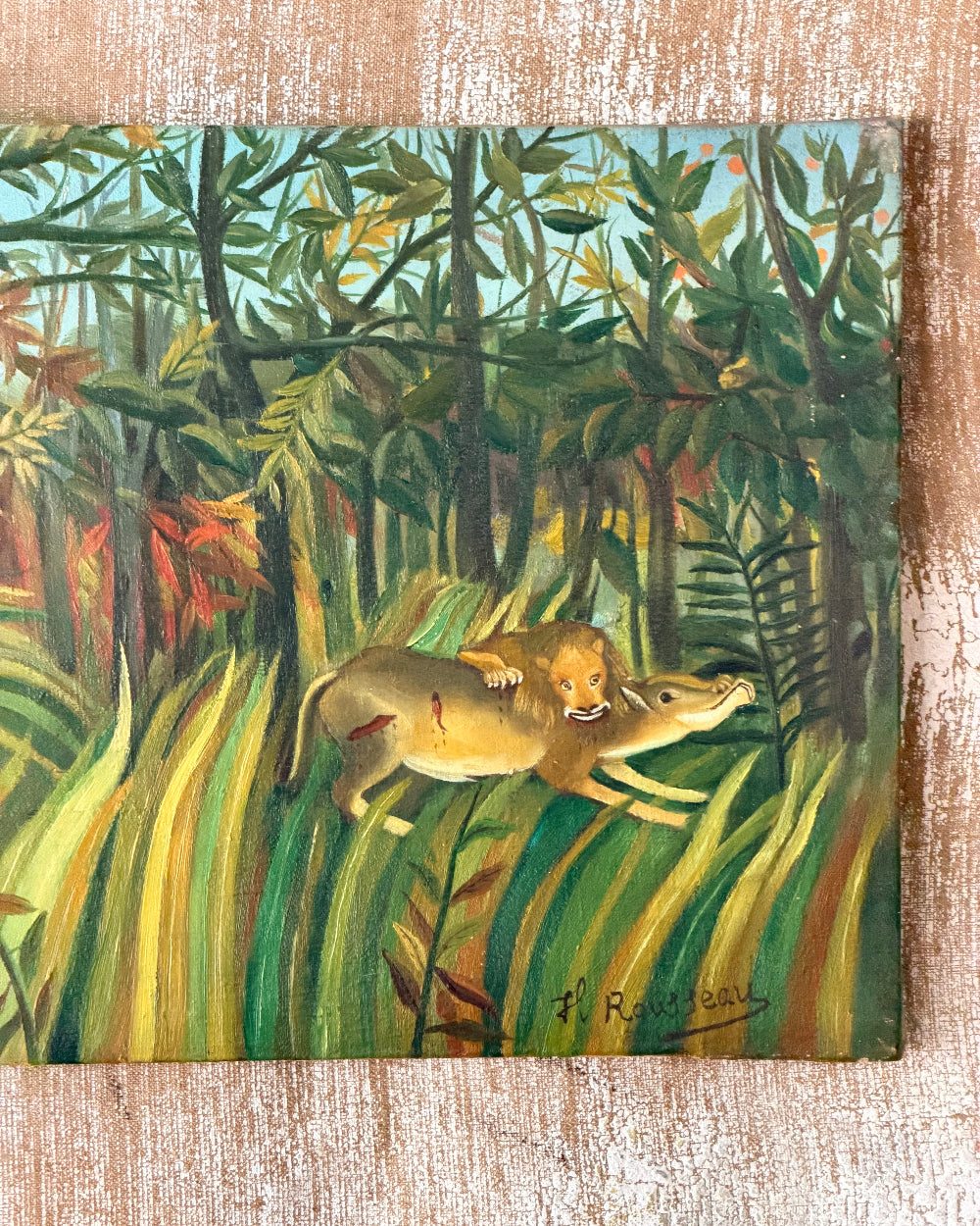 Study of Rousseau’s Tiger in a Tropical Storm