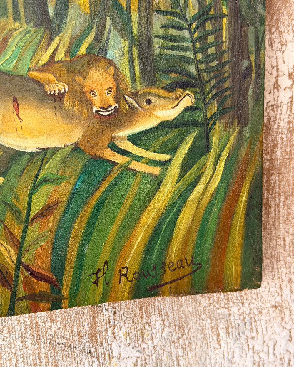 Study of Rousseau’s Tiger in a Tropical Storm