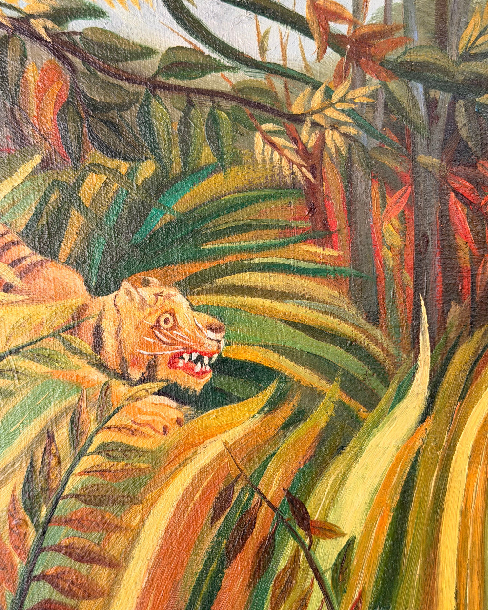 Study of Rousseau’s Tiger in a Tropical Storm