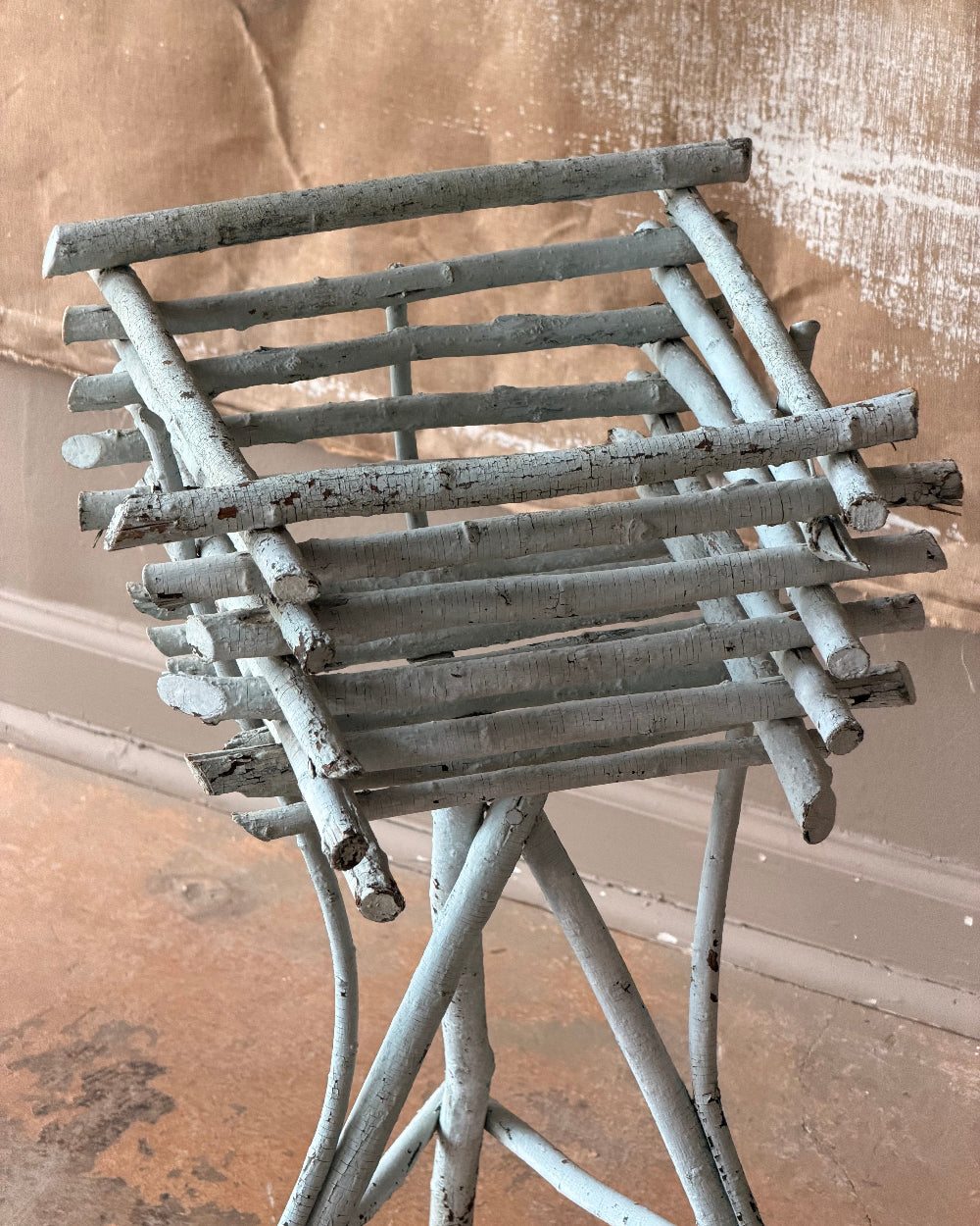 Twig Planter In Pale Blue