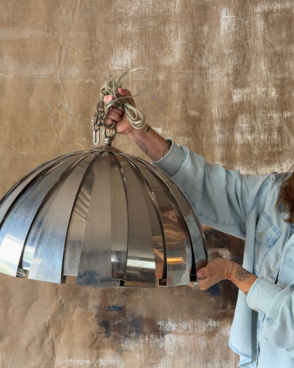 Chrome Pendant Light