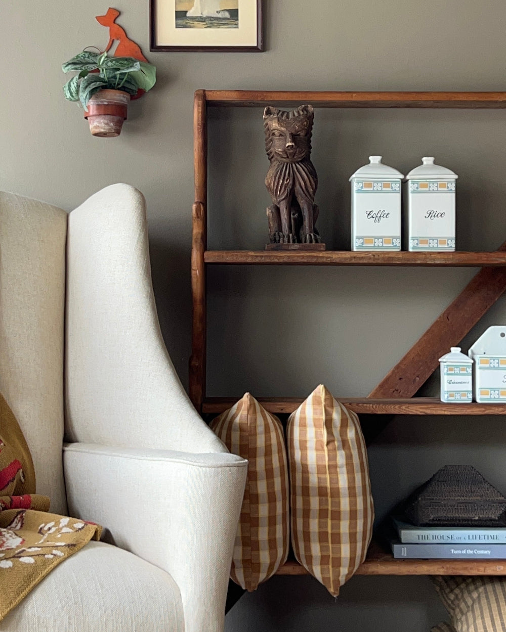 Folk Art Graduating Bookshelf