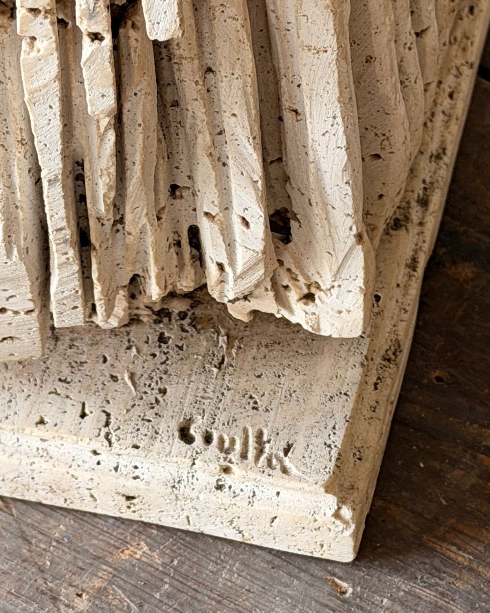 Travertine Sculpture by Girolamo Ciulla
