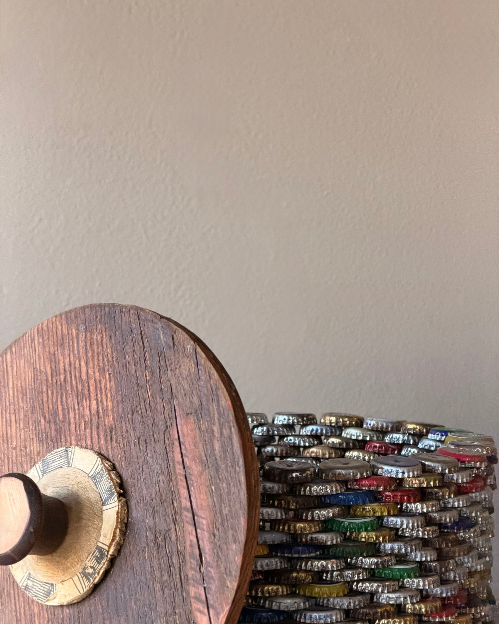 Folk Art Bottle Cap Box