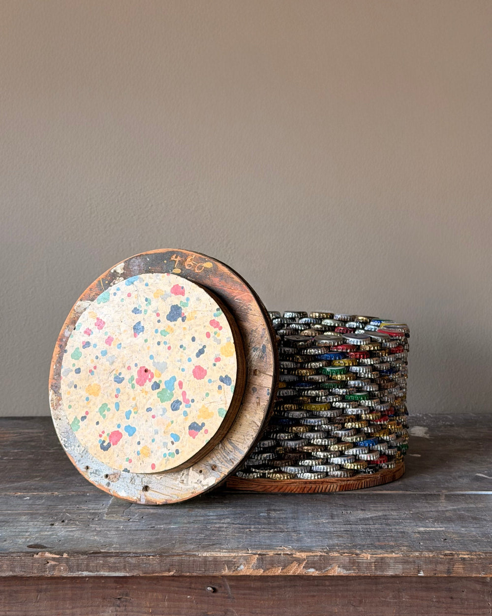 Folk Art Bottle Cap Box