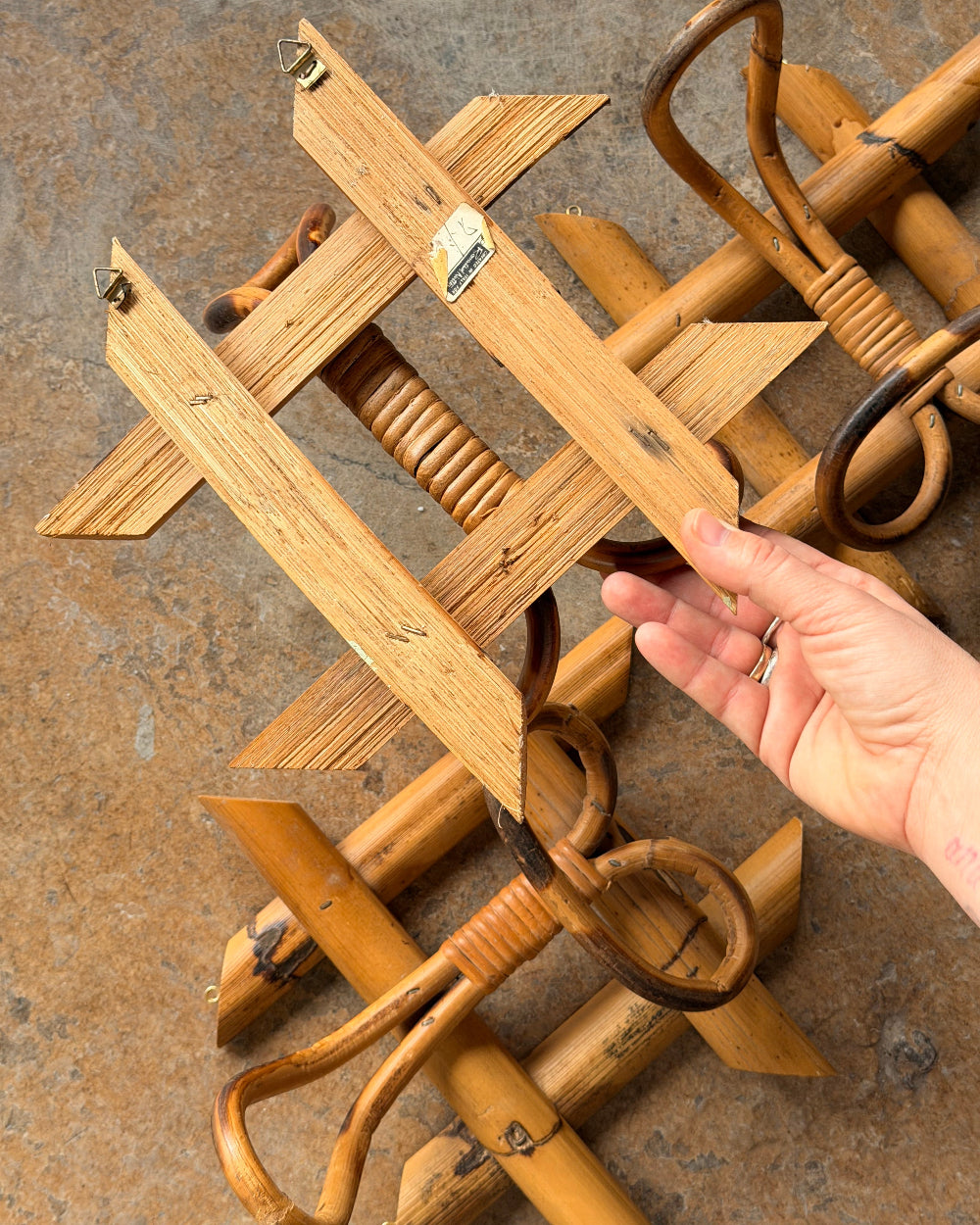 Italian Bamboo Wall Hooks