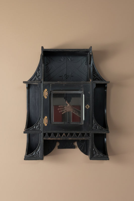 Aesthetic Movement Ebonized Wall Cabinet