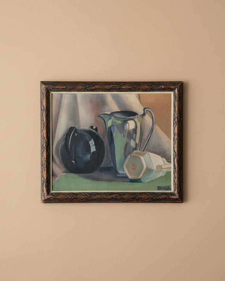Still Life of Various Pitchers