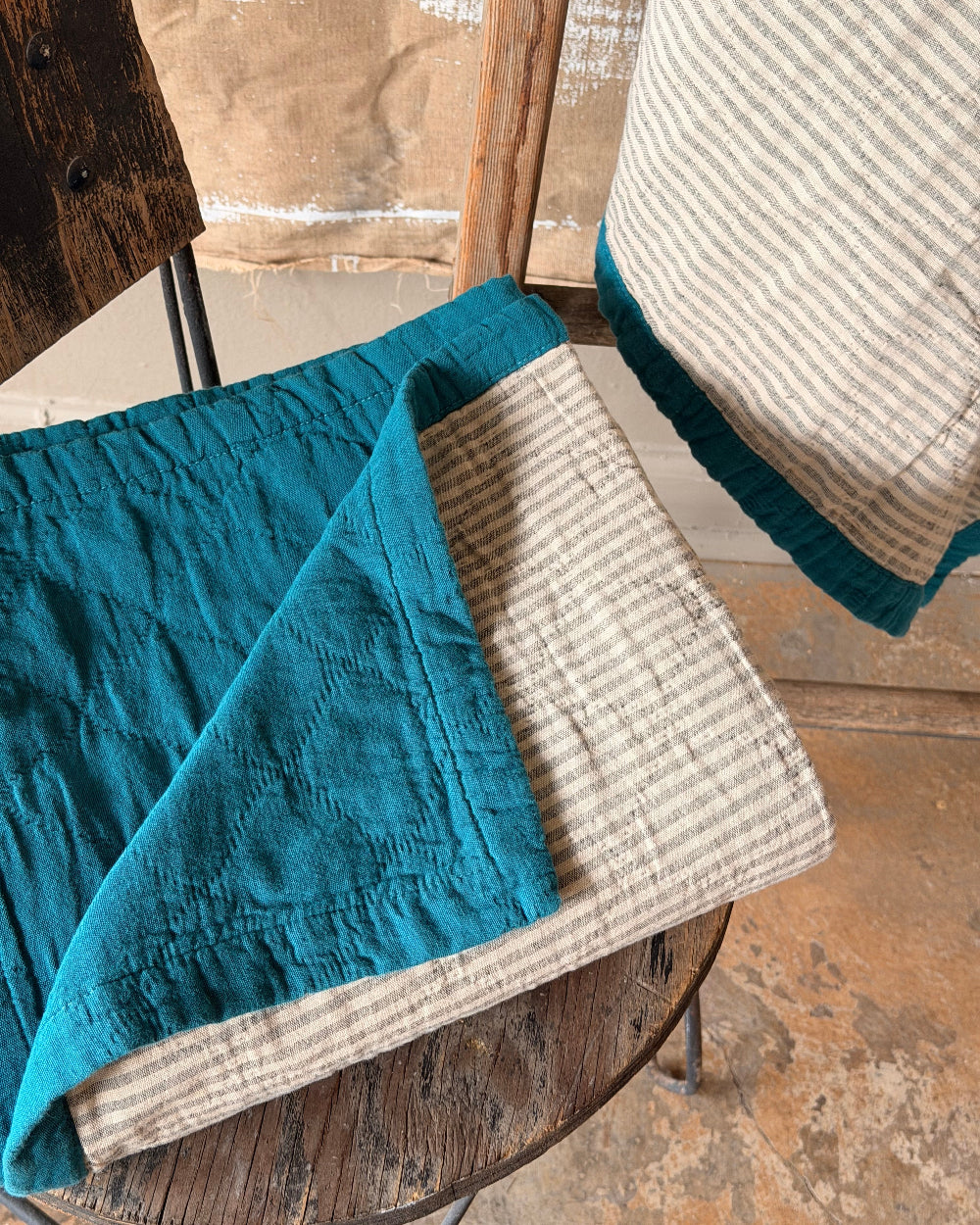 French Cotton Throw Blanket
