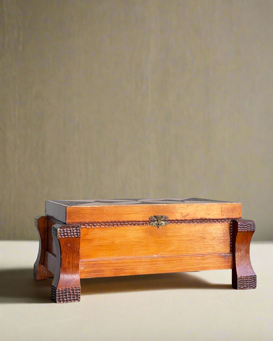 Wood Burned Jewelry Box