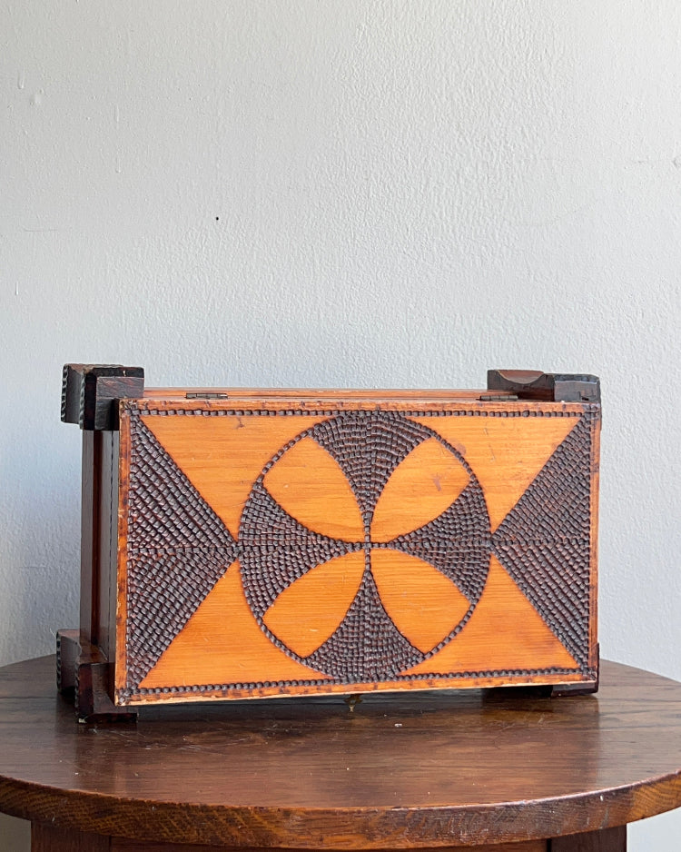 Wood Burned Jewelry Box