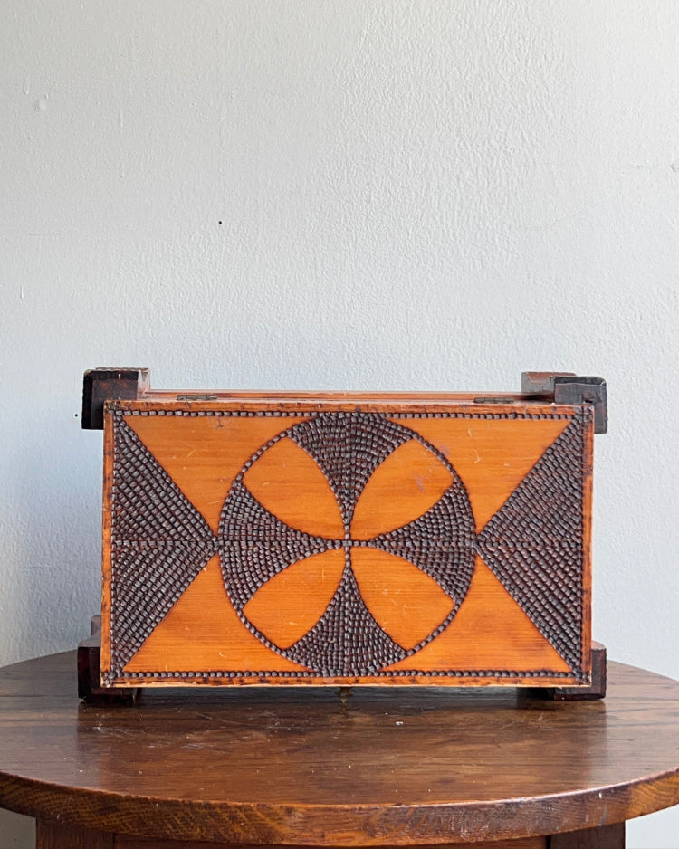 Wood Burned Jewelry Box