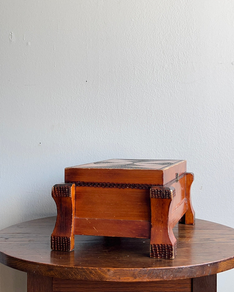 Wood Burned Jewelry Box