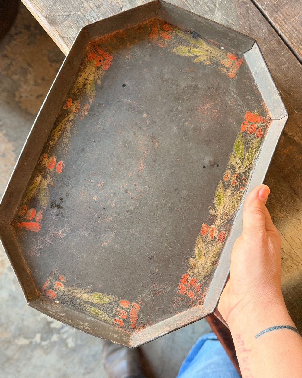 Painted Tin Tray