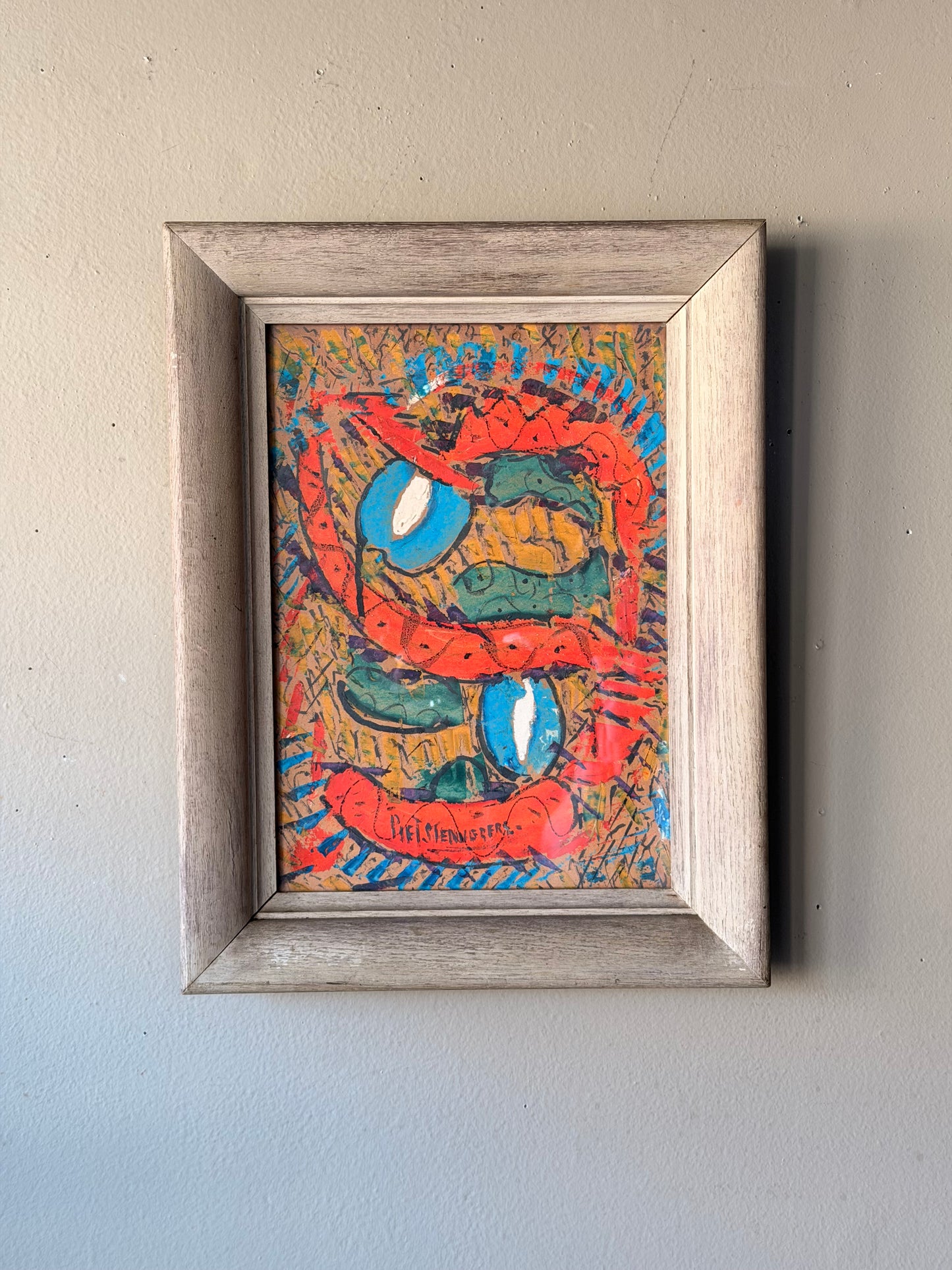 Framed Abstract By Piet Stenneberg