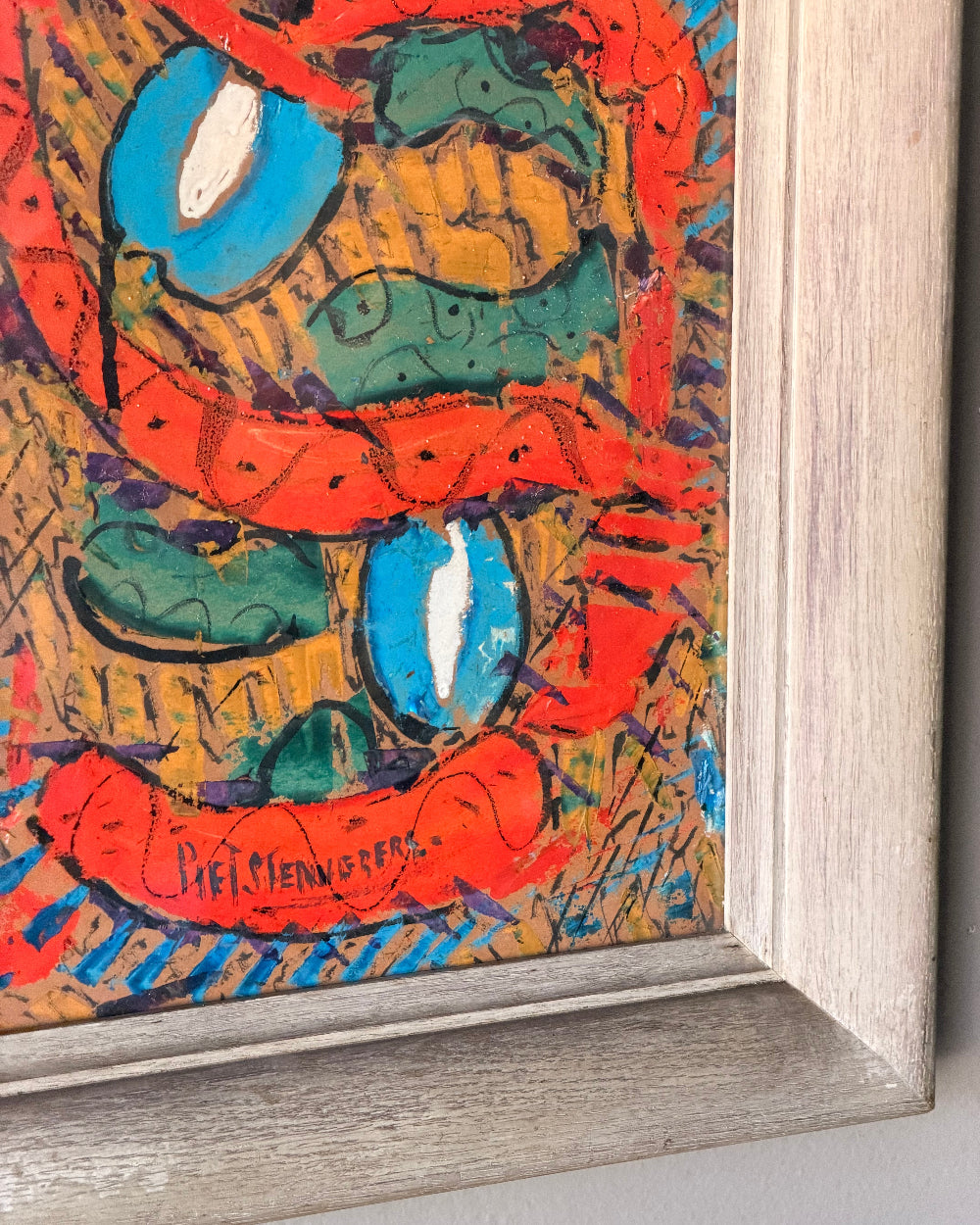 Framed Abstract By Piet Stenneberg