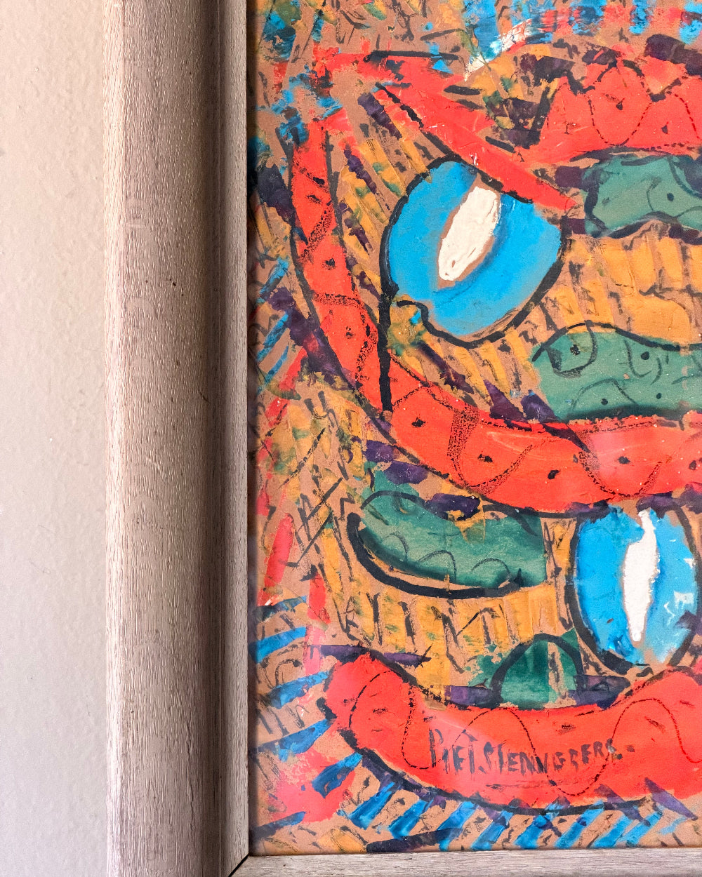 Framed Abstract By Piet Stenneberg