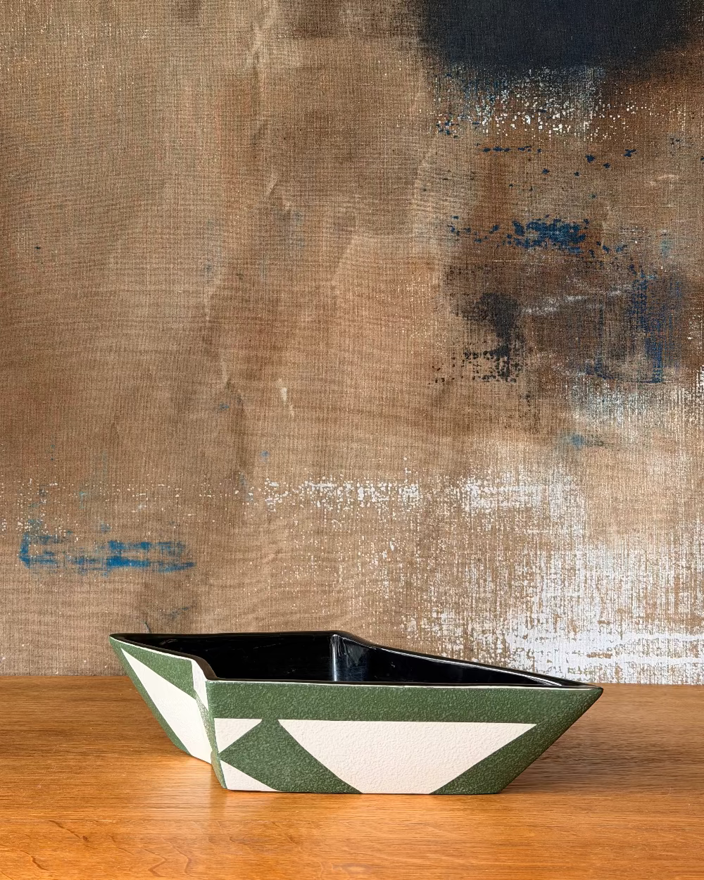 Geometric Stoneware Bowl