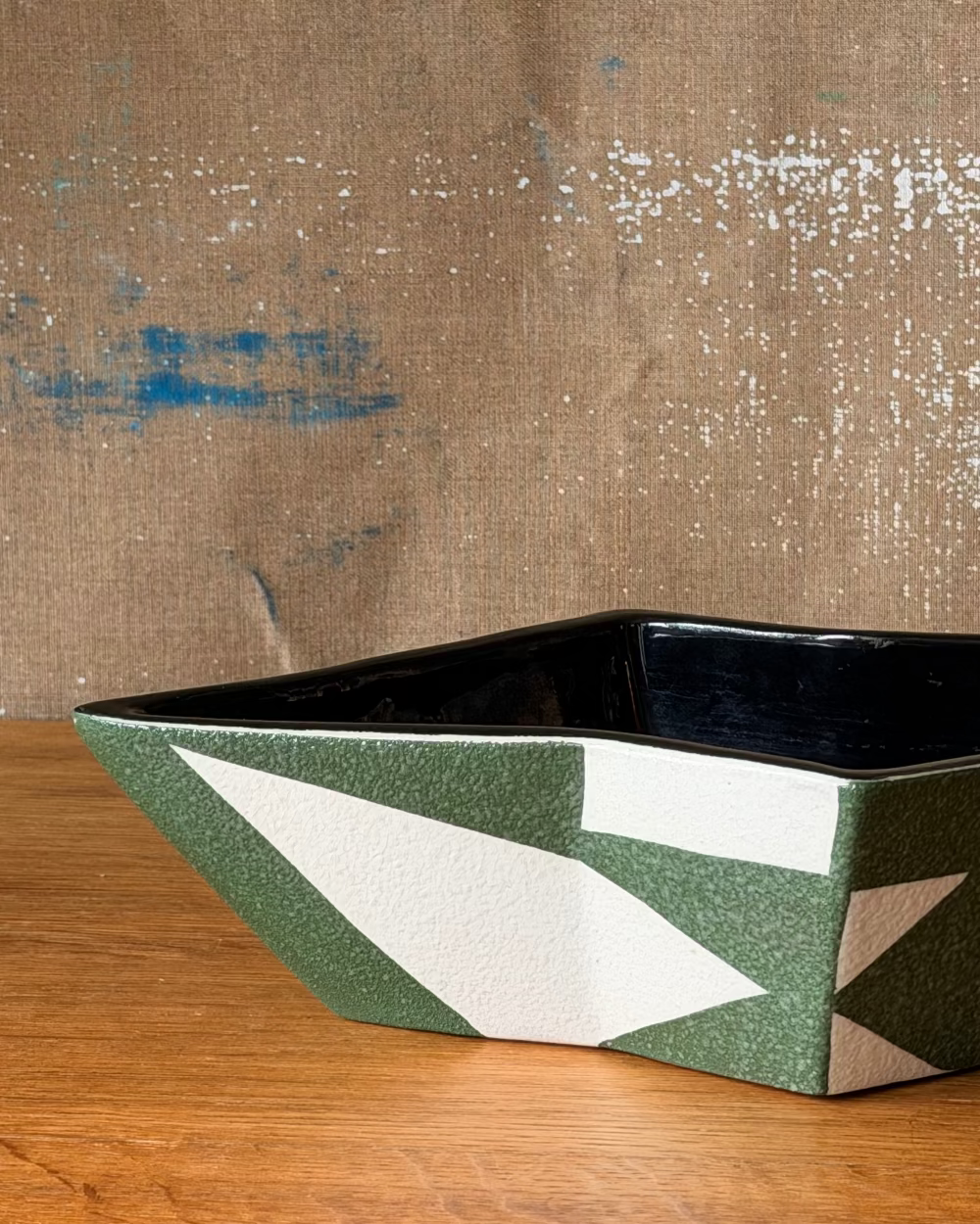 Geometric Stoneware Bowl