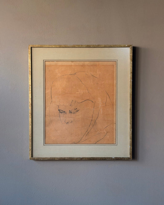 Framed Sketch On Cardboard #2