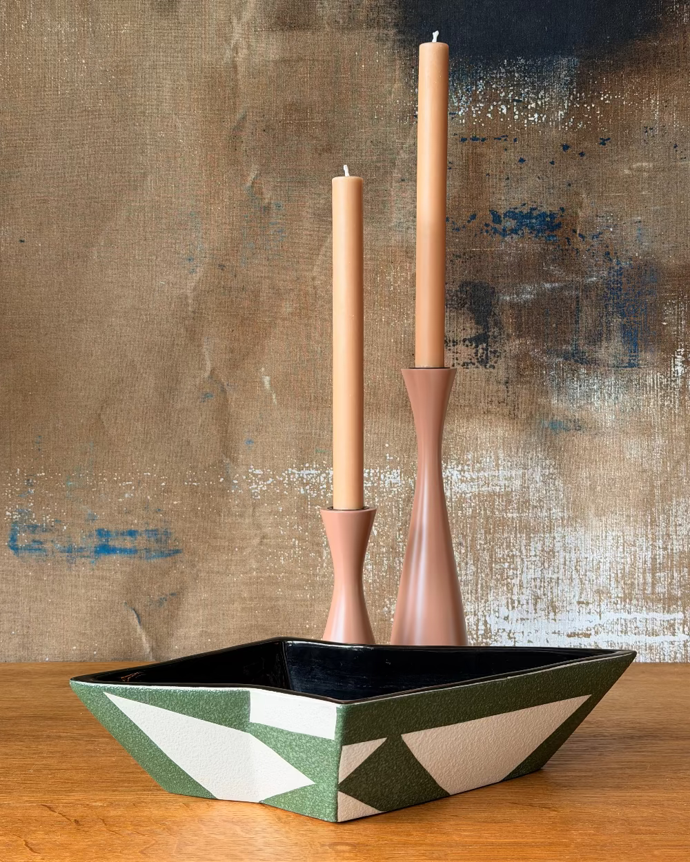 Geometric Stoneware Bowl