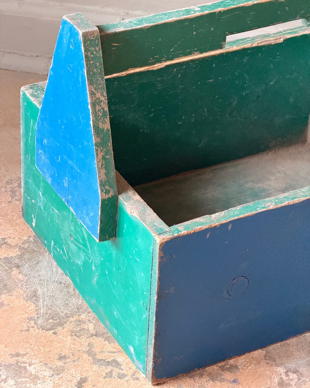 Polychromed Wood Tool Box